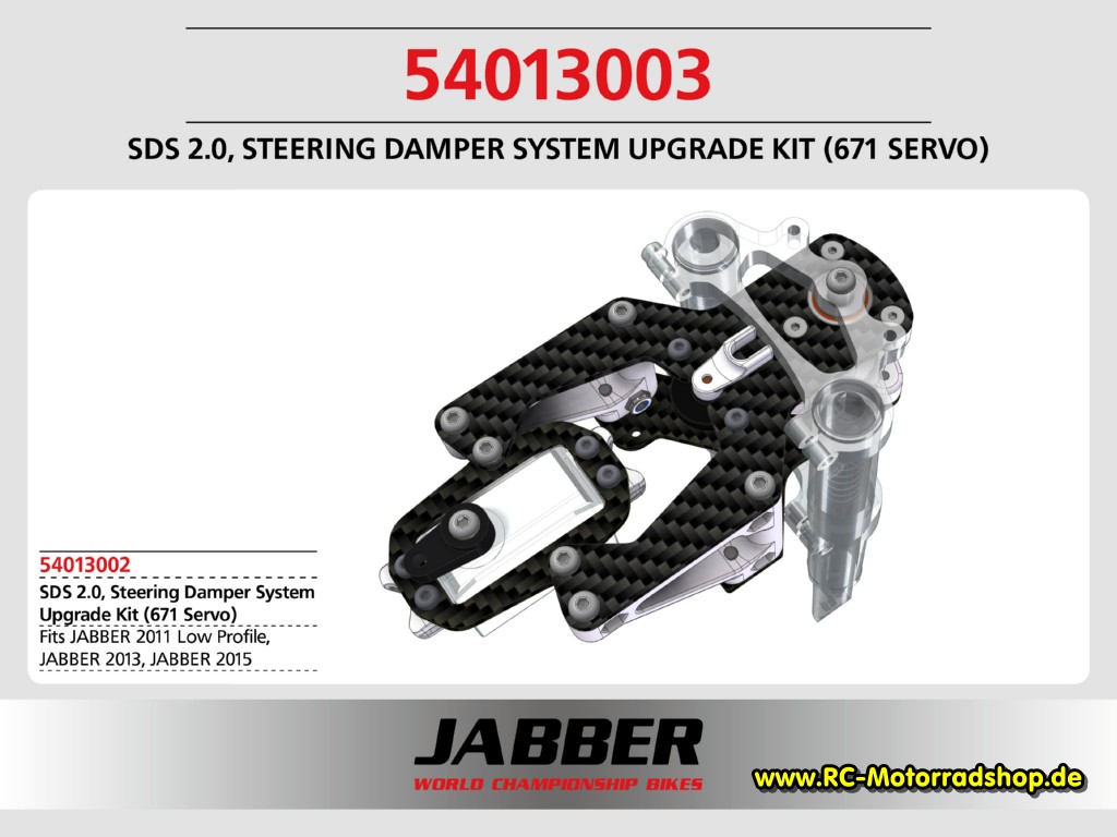 54013003: LIGHTSCALE SDS 2.0 Steering Damper System Upgrade Kit (Futaba BLS671SV Servo) 54013003